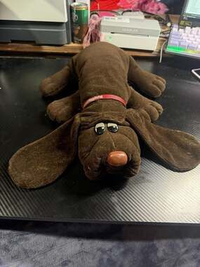 Vintage Tonka Pound Puppies Dark Brown Plush 1985